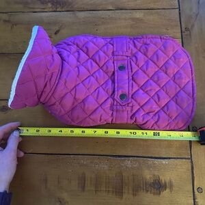 Cozy Quilted Pink Dog Jacket